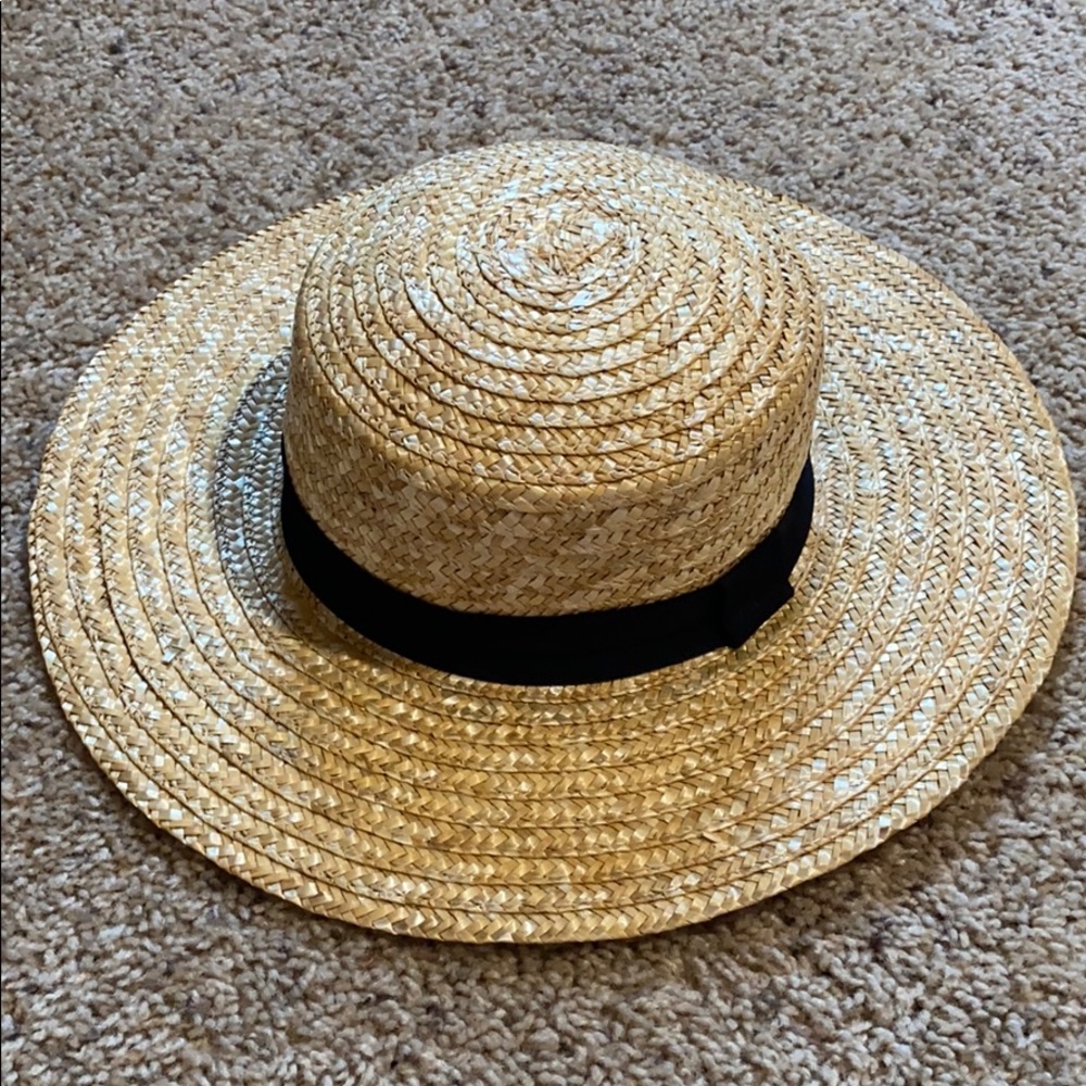 Wicker Long Brim Hat